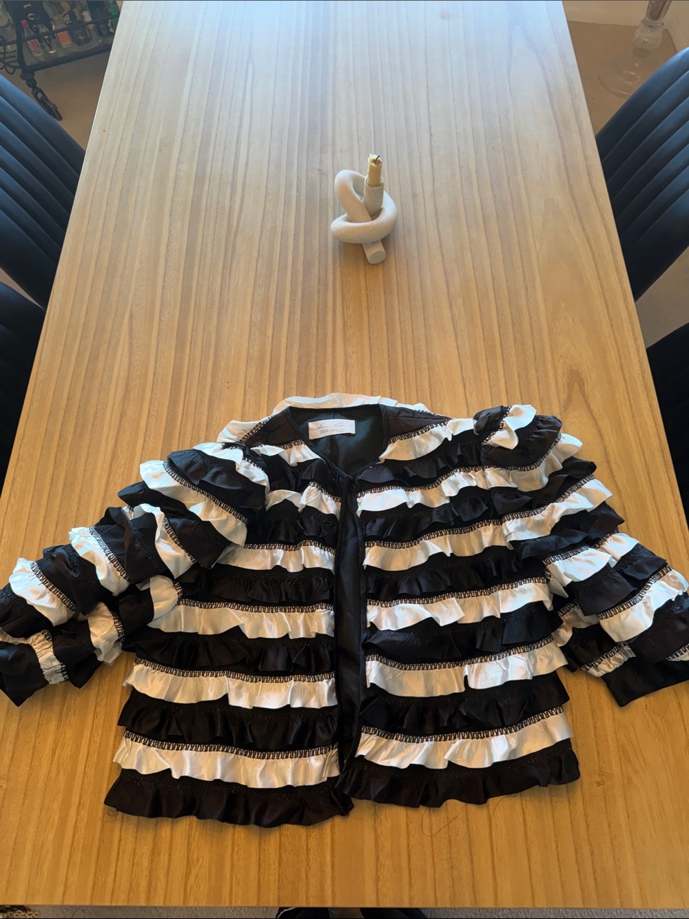 Black & White Ruffle Jacket